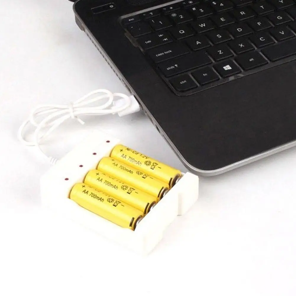 BEESCLOVER DC5V 1A 1 2 V 4 слота AA/AAA аккумуляторная батарея зарядное устройство адаптер USB