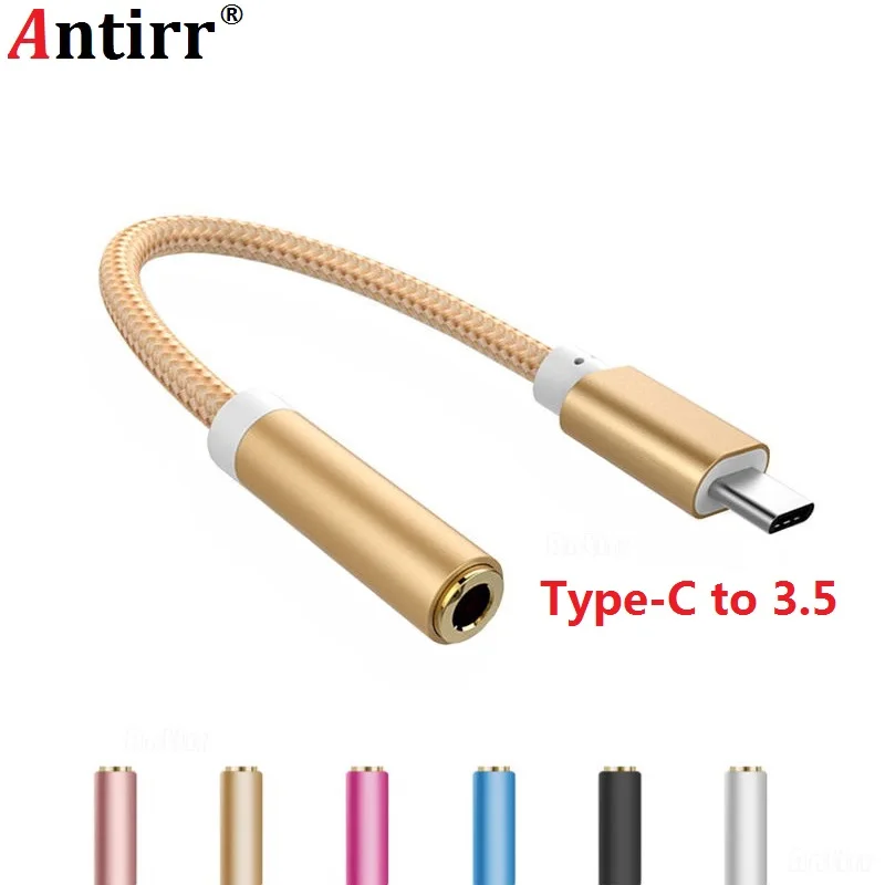 Type C to 3.5 Earphone Adapter USB 3.1 Type-C USB-C male 3.5mm AUX Audio Jack Cable Converter Headphone Headset Conversion Plug