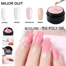 15ml Builder Gel Polish Pink White Clear Finger Nail Extension Thick UV Gel Nail Cover Camouflage