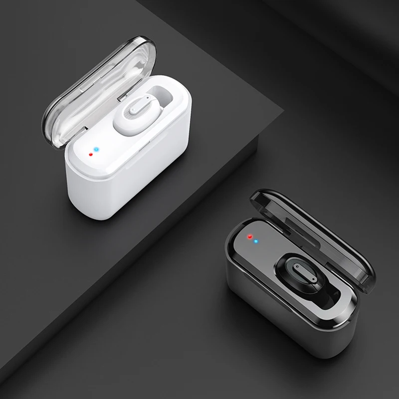 

Mini in Ear Dual Microphone With Charging box Mini Stereo Earbud Bluetooth Earphone For iPhone Huawei Andriod All Smart Phone