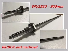 1 шт. 25 мм ШВП проката C7 ballscrew SFU2510 900 мм BK20 BF20 end обработки + 1 шт. SFU2510 ШВП Гайка