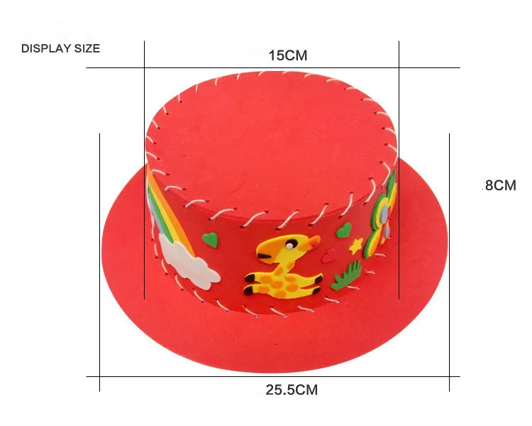 Ручная работа 3D шляпа EVA детский Набор для творчества ручная работа шляпа Экологически чистая 3D EVA ручной работы ремесло подарки наборы DIY шляпа ремесло игрушка для детей