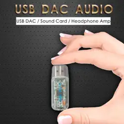 Mini-USB ЦАП HiFi звуковая карта PCM2706 декодер аудио конвертер усилитель для наушников OTG