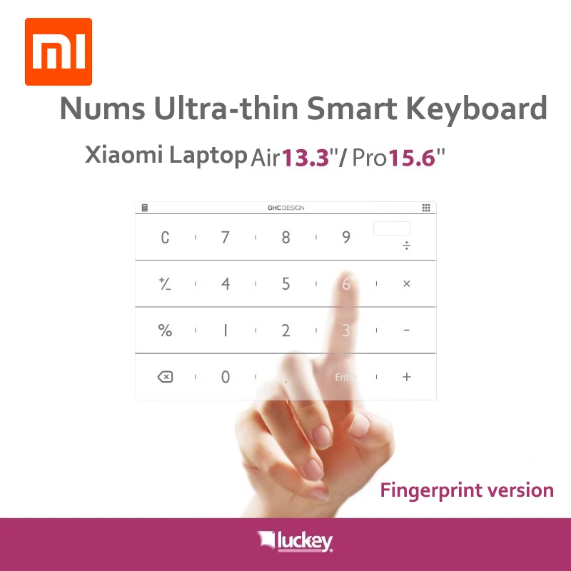 

Xiaomi Nums Ultra-thin Smart Keyboard Pro15.6/13.3/12.5 Inch Silver Fingerprint Version Intelligent and Efficient For Smart Home
