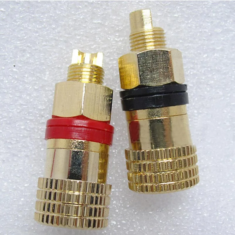 A pair Banana connector Gold plated Banana plug sockets Copper