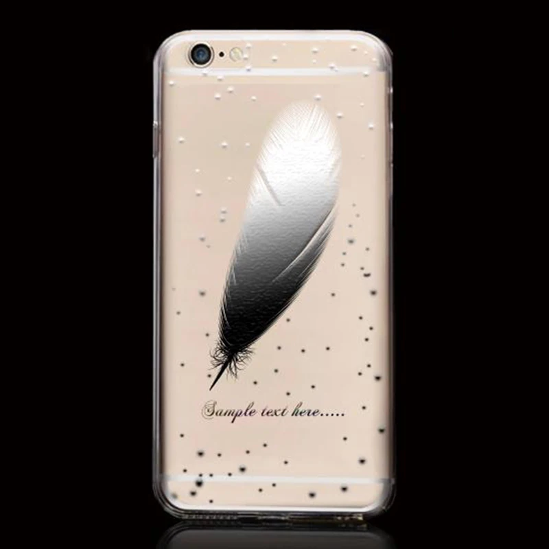 Gumiice Цветной перья 4.7 дюйма и 5.5 дюймов телефона Чехлы для iPhone 6 6S|case for iphone|phone casescase