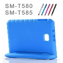 Para Samsung Tab Un a6 10.1 “SM-T580 T585 caso Niños de Espuma EVA a prueba de golpes caso de la manera cubierta para Samsung Galaxy Tab 2016 T585N