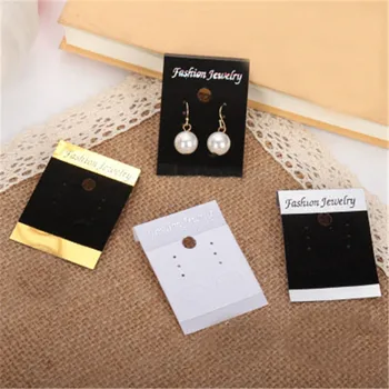 

3.7*5.2cm 100pcs/lot Velvet Jewelry Holder Packaging Hanging Earring Card Earring Stud Drop Display Card Jewelry Packing Card