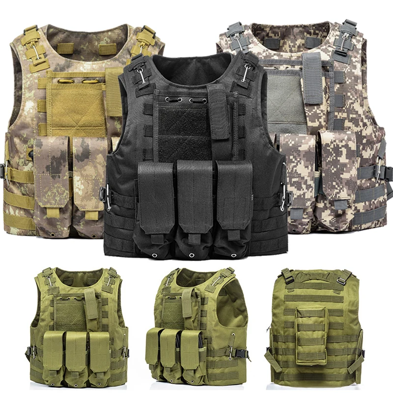 

Outdoor Military Tactical Vest tmc vest Airsoft Molle Hunting Vest Adjustable Assault Plate Carrier CS Shoulder Strap