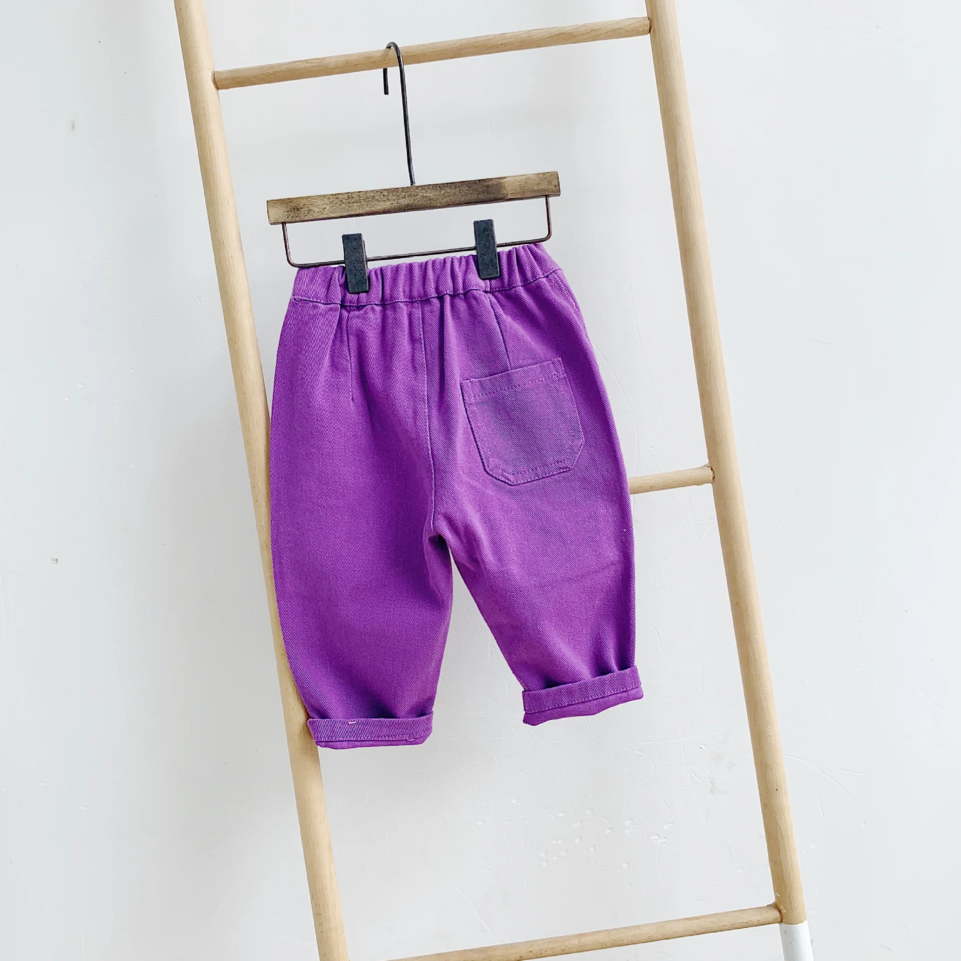 На осень для маленьких девочек одноцветные повседневные штаны-шаровары для маленьких мальчиков 3 вида цветов брюки, подходящие для любого размера