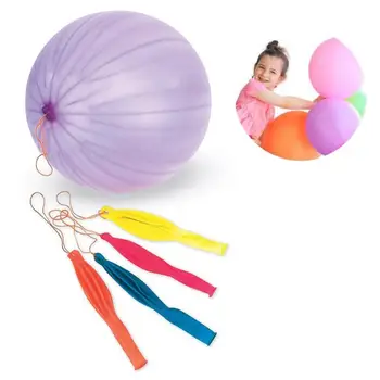 

Neon Round Punch Balloons Balls with Rubber Band Handle Kids Toy Party Supplies