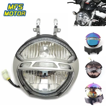 

Headlight For Ducati Monster 696 659 795 796 1000 1100/S Motorcycle Front Lamp Assembly Upper Headlamp Head Light Housing