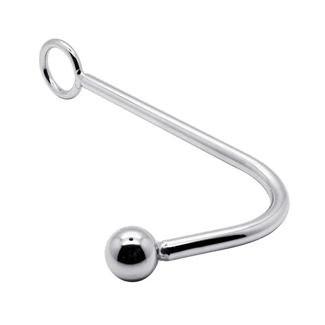 Metal Anal Beads Anal Butt Plug Insert Stopper W Cock Rings Anal Toys 