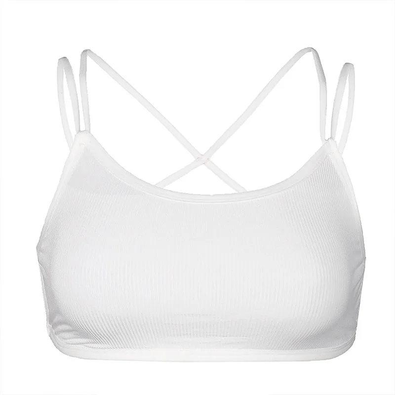 Sexy Push Up Bra Women Lingerie Backless Bra Women Sexy Bras Intimates Wireless Bralette - Цвет: Белый