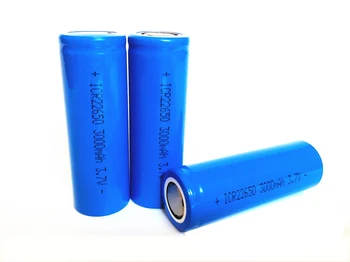 

10pcs 3.7v 22650 rechargeable lithium ion battery li-ion cell 3000MAH ICR22650 for LED flashlight torch and speaker
