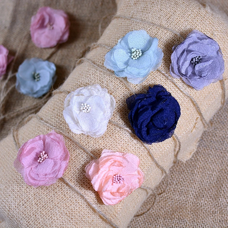 Newborn Photography Props Baby Girl Headband With Flower Hemp Rope Baby Headwear Fashion Photoshoot Accessories For Studio