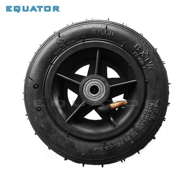 

Motorcycle 6x1 1/4 tyre 150MM Scooter Inflation Wheel With Hub With Inner Tube Electric Scooter 6 Inch Pneumatic Tire