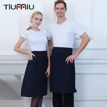 

5 Colors Chef Apron High Quality Wholesale Unisex Kitchen Hotel Coffee Shop Bakery Chef Waiter Cleaning Cooking Work Wear Aprons
