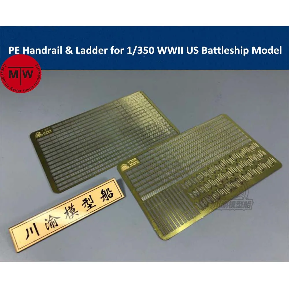 

1/350 Scale Photo-Etched PE Handrail & Ladder for WWII US Battleship Model Kit TMW00004(2pcs/set)