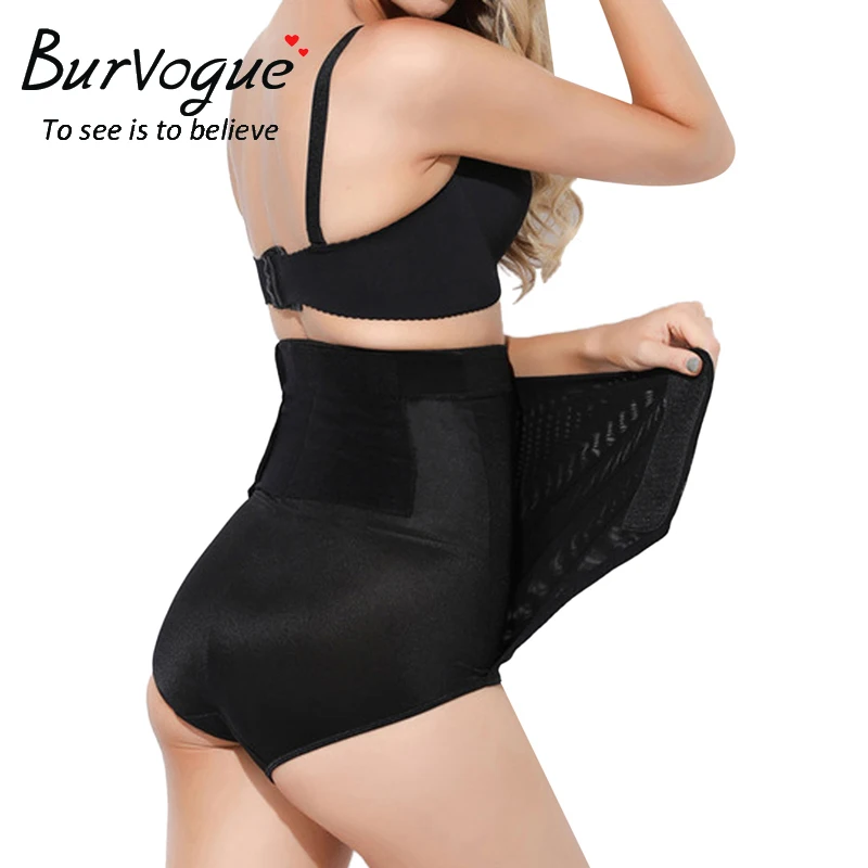 Burvogue брюки с высокой талией, бесшовное облегающее нижнее белье, подтяжки под животик, регулируемое обмотка вокруг живота