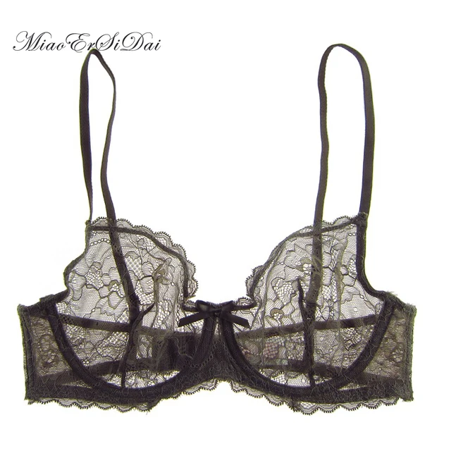 Best Offers MiaoErSiDai סקסי לראות דרך צבא ירוק פרחוני תחרה חזייה למעלה Ultra דק חזיות לנשים 3/4 כוס Underwire Soutien ערוץ Best Offers MiaoErSiDai סקסי לראות דרך צבא ירוק פרחוני תחרה חזייה למעלה Ultra דק חזיות לנשים 3/4 כוס Underwire Soutien ערוץ