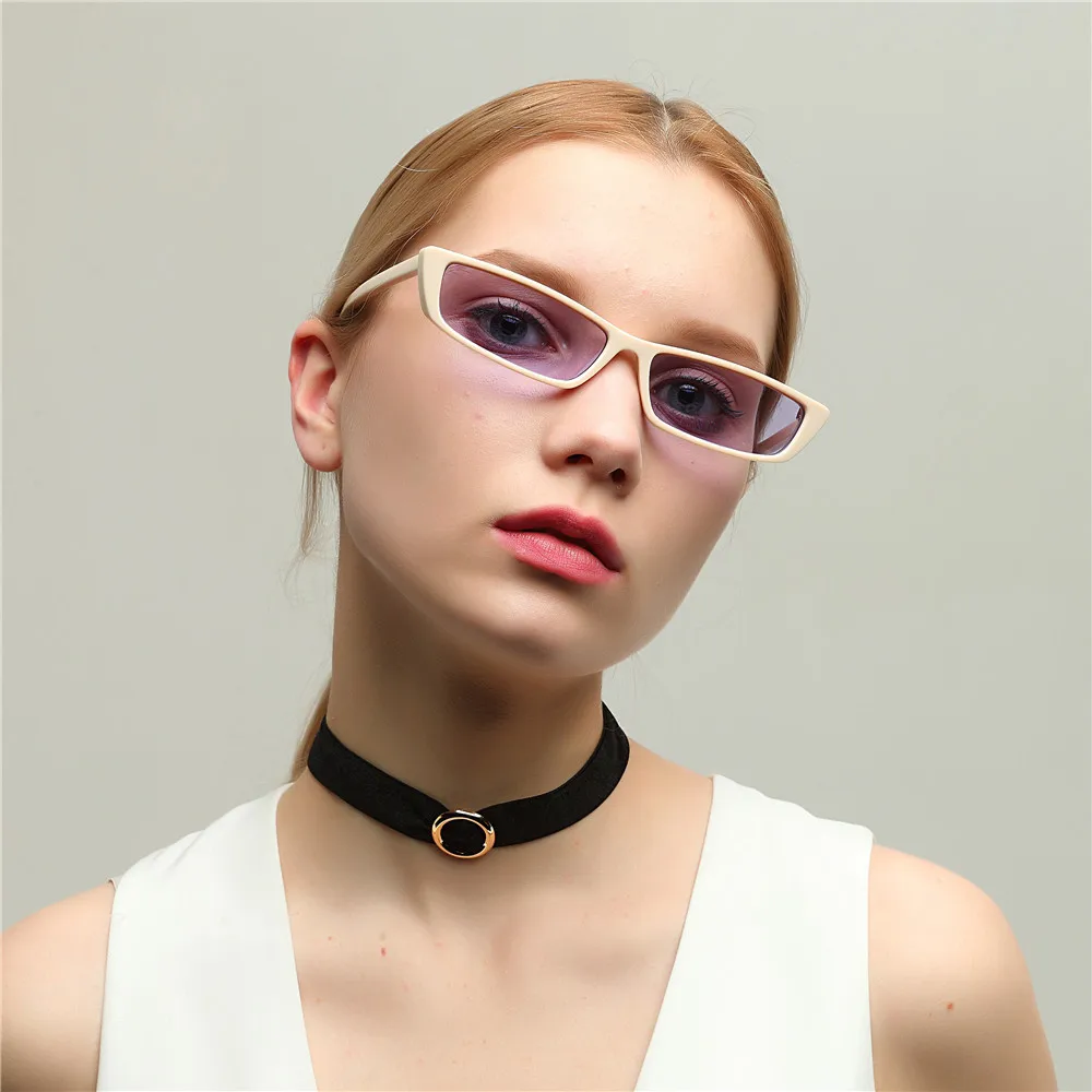 Новые модные сексуальные женские милые маленькие квадратные солнцезащитные очки для женщин мужские фирменные дизайнерские оправы черные солнцезащитные очки для женщин FML