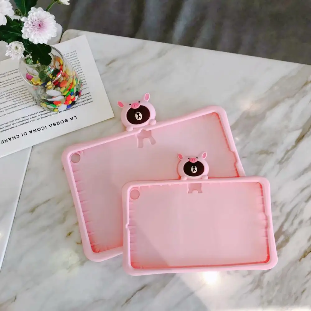 Силиконовый чехол с розовым медведем для huawei MediaPad T3 10 9," AGS-L09 W09, модный противоударный чехол для планшета EVA+ подарок