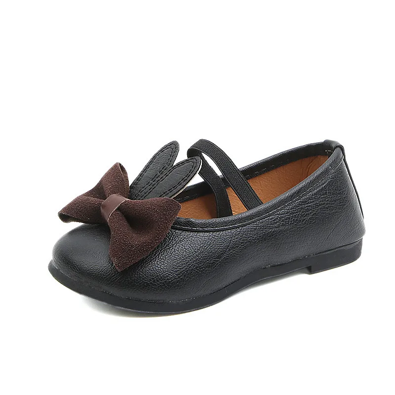 

Girl Flats Cute Rabbit Ear PU Leather Shoes 2019 Spring Summer Flats Girls Kids Fashion Shoes Princess Baby Party Shoes For Kids