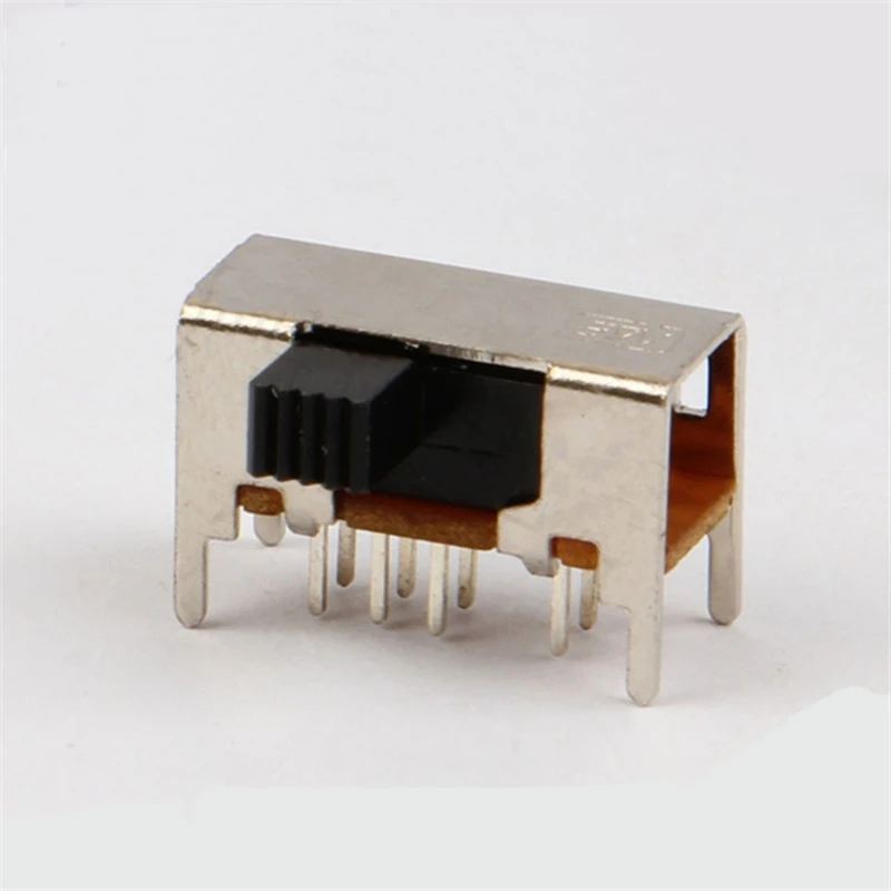 

10pcs 3-position toggle switch 4 fixed feet 8 feet horizontal handle height 9MM