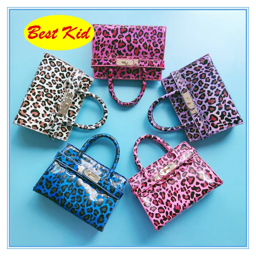 

BestKid Bags! Cool style Messenger bags for Toddlers Kids Small Handbags Girls Party Leopard Totes Child Cute Purse bag SMT083