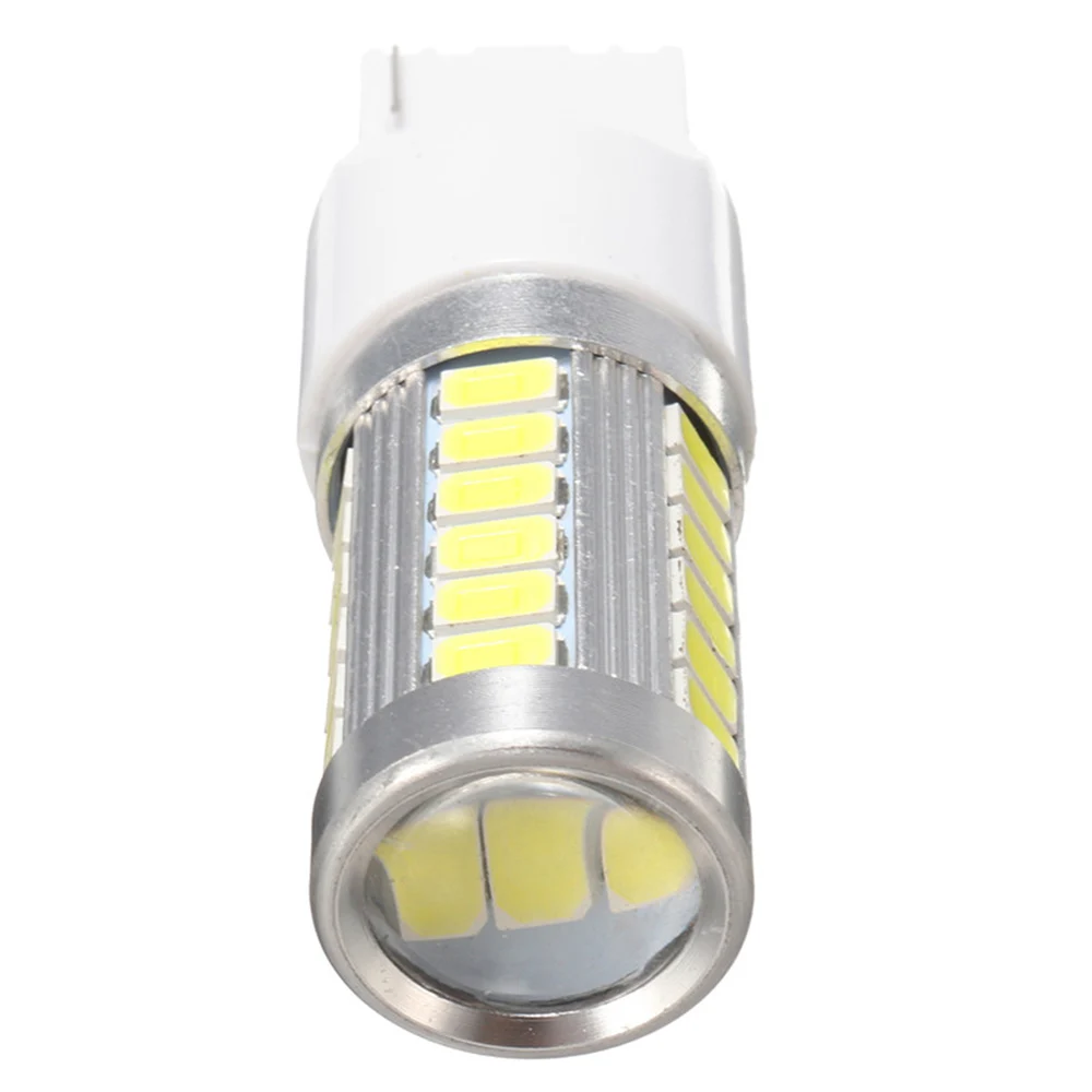 2 шт. T20 W21/5 W 7443 7440 W21W 5630 33SMD светодиодный автомобильный стоп сигнал белый красный