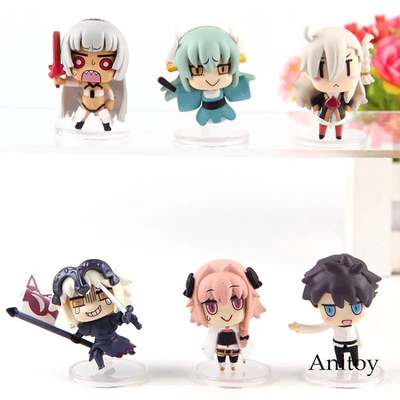 

Learning with Manga! Fate Grand Order Jeanne D'Arc Kiyohime Artila Fujimaru Ritsuka Astolfo Figure Action PVC Toys 6pcs/set