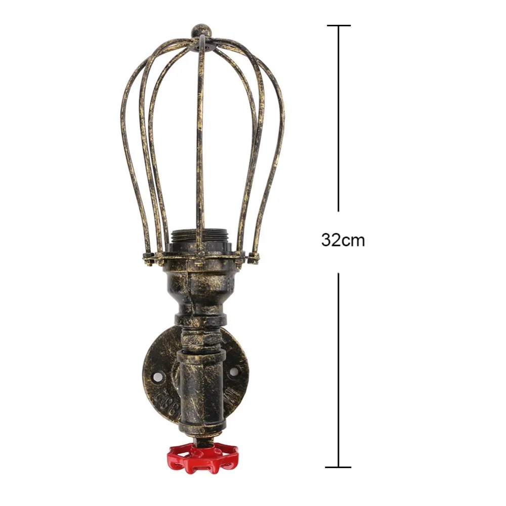 Винтажная Ретро водопроводная труба Лофт из кованого железа промышленный настенный светильник бра E27 Edison подвесной светильник Домашний Светильник