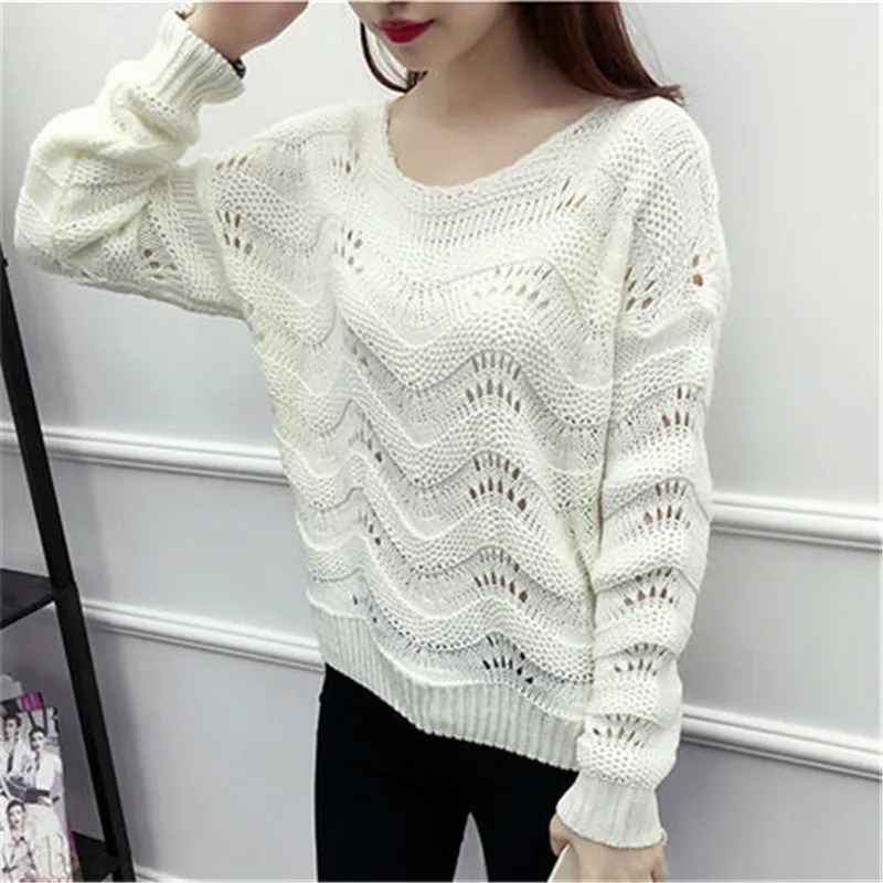 Sweater Women Autumn 2018 New Loose Bat Sleeve Pullover Knitted Female Round Neck Sweater Short Large Size Ladies sweater PZ714 Sweater Women Autumn 2018 New Loose Bat Sleeve Pullover Knitted Female Round Neck Sweater Short Large Size Ladies sweater PZ714