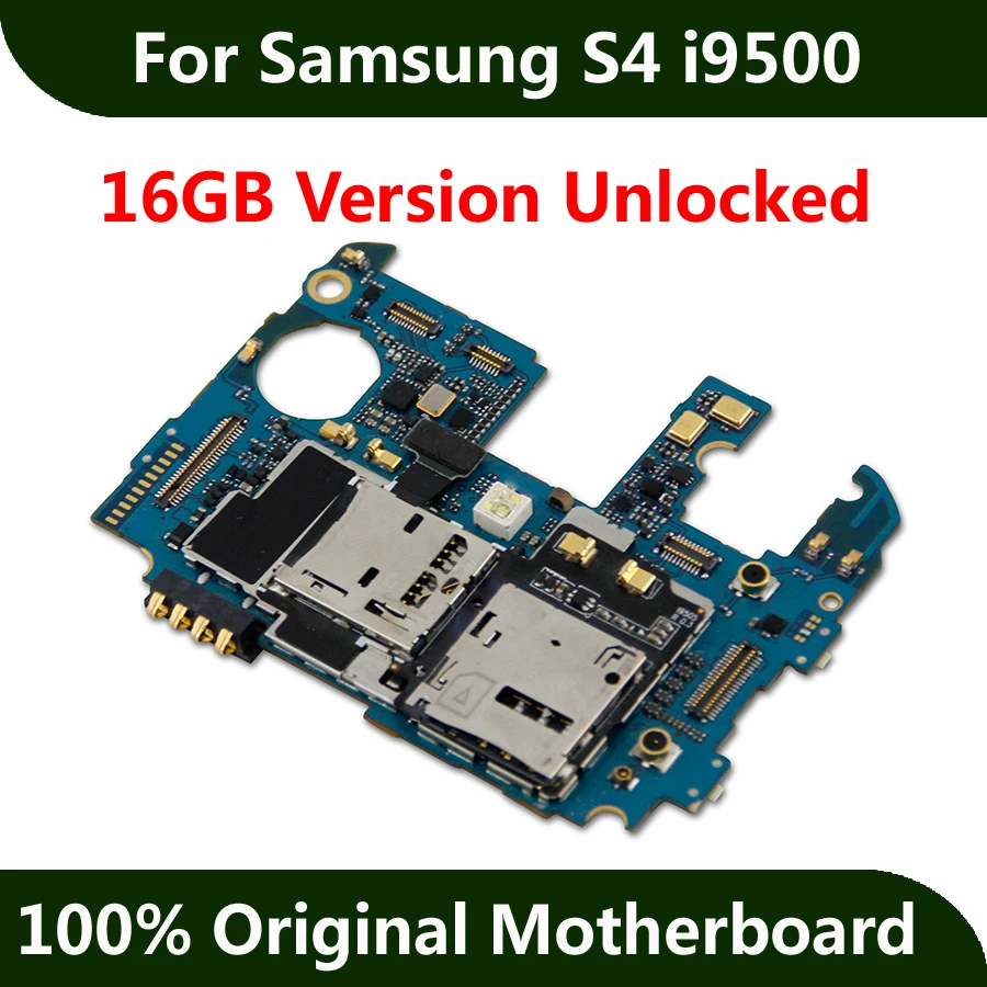 Для samsung Glaxy S4 i9500 материнской хорошие рабочие платы с фишки 16 ГБ 100% оригинал