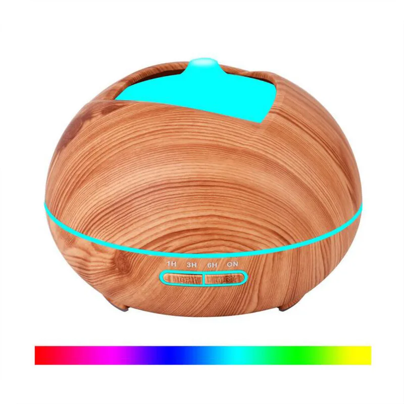 

GRTCO 300ml Essential Oil Aroma Diffuser Electric Ultrasonic Air Humidifier with Wood Grain LED Lights Diffuser for Home Office