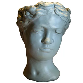 

Creative Venus Goddess Vase Cement Art Human Face Flower Vases Home Decor Crafts Room Decoration Girls Statue R1804