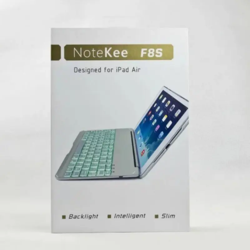 Bluetooth клавиатура планшет чехол с подставкой для Apple iPad Air 5 F8S 7 цветов подсветка ABS алюминиевый сплав ультратонкий дизайн