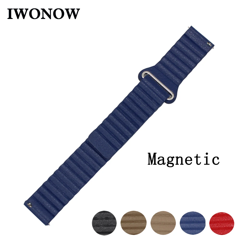 Genuine Leather Watch Band 20mm for Ticwatch 2 42mm Buckle
