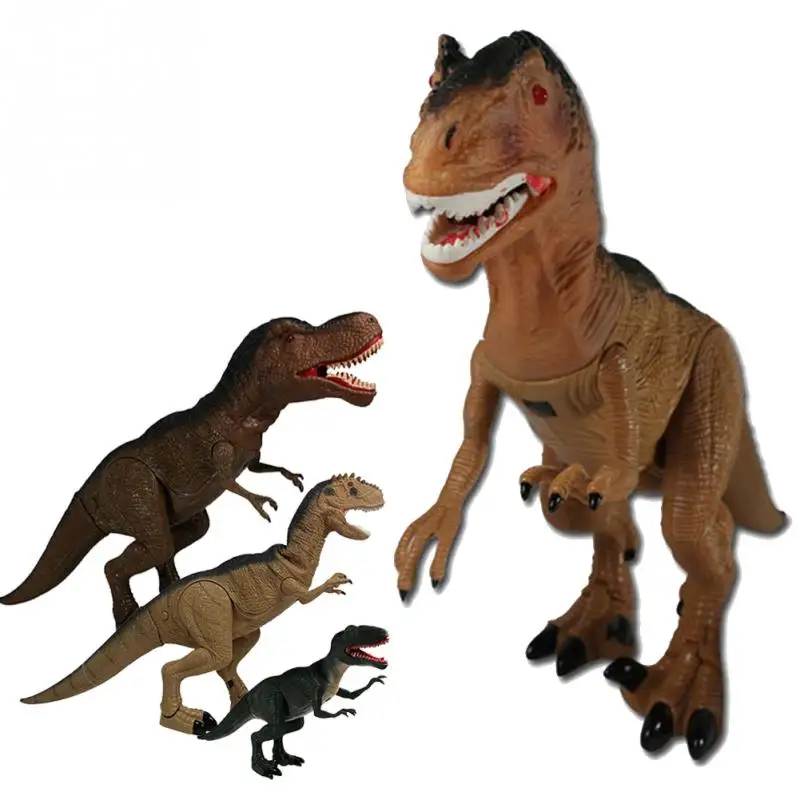 

Funny Tyrannosaurus dinosaur Animal Model Toys RC toys Electric Remote Control with Shaking Head Light Up Eyes and Sounds