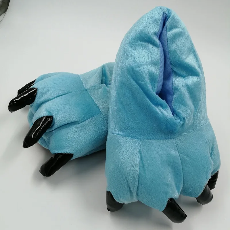 

Adult Unisex Pajamas Unicorn Shoes Cartoon Animal Paw Claw Home Warm Indoor Winter Slippers