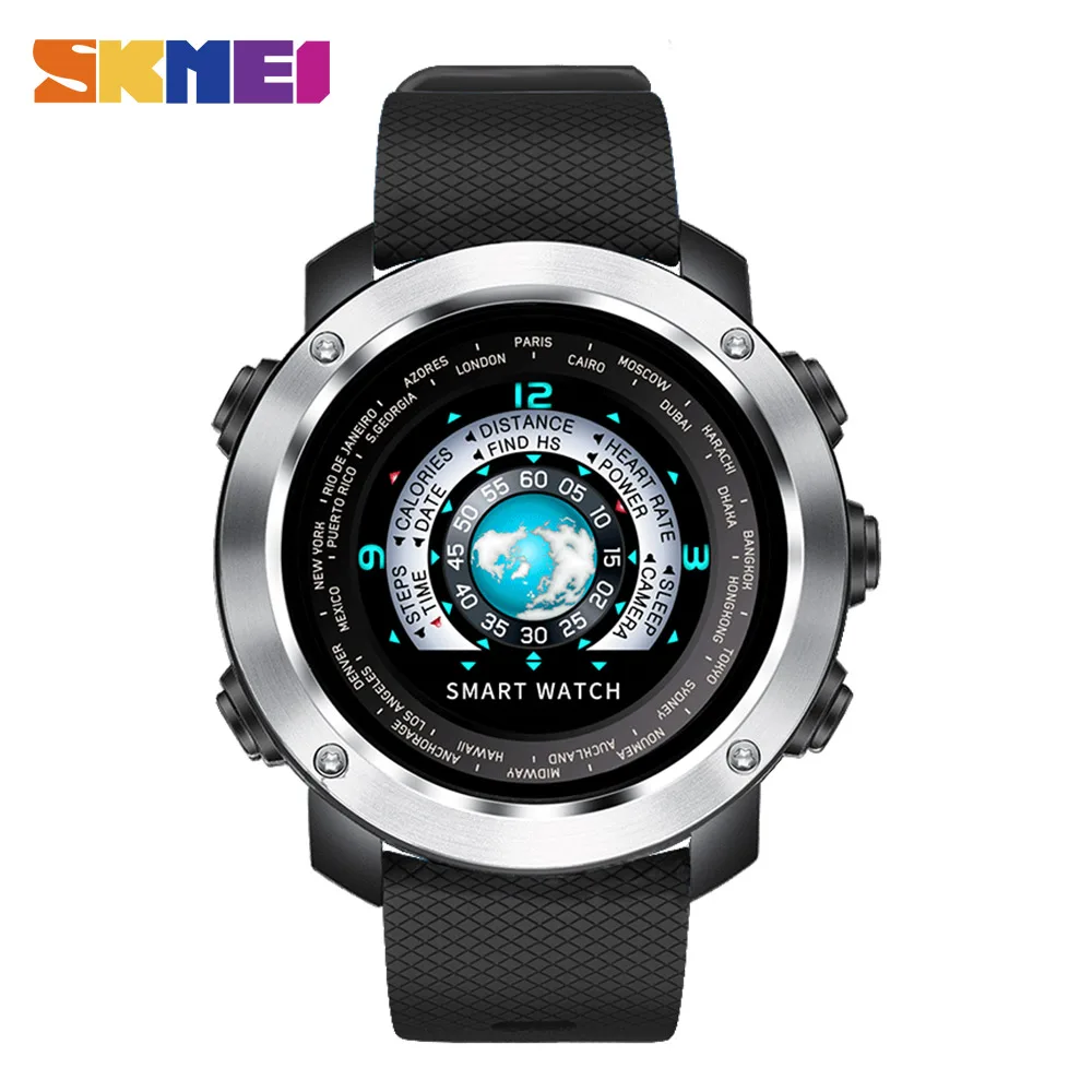 SKMEI Смарт часы спортивные HeartRate калории Удаленная камера Smartwatch Relogio Masculino Erkek Kol Saati