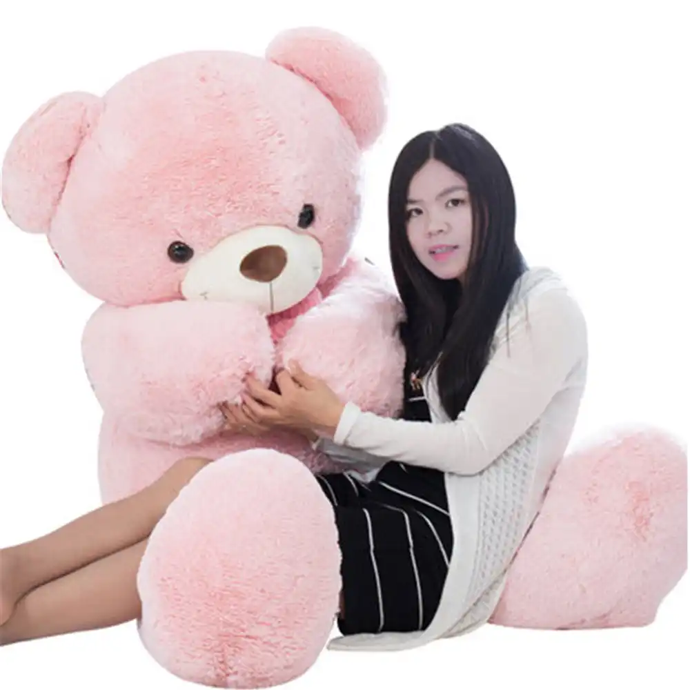 Fancytraderラブリーソフト大きなピンク白青クマぬいぐるみカドリージャイアントテディベアで弓人形160センチ 140センチ 100センチ Giant Teddy Bear Teddy Beargiant Teddy Aliexpress