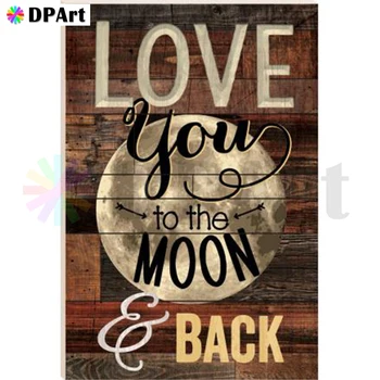 

Diamond Painting 5D Full Square/Round Drill Love You Letters Daimond Rhinestone Embroidery Painting Cross Stitch Mosaic Pic M647