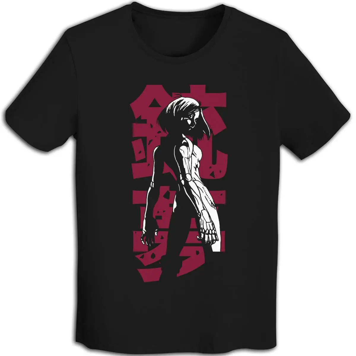 Ninjutsu Cool Gunnm Battle Angel Alita Young men's, черная футболка с короткими рукавами для мальчиков-подростков, хлопковые футболки с короткими рукавами, одежда