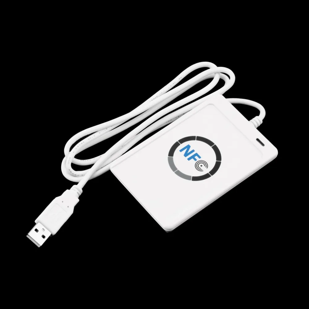 

USB Full Speed NFC ACR122U RFID Contactless Smart Card Reader Writer with 5pcs M1 Cards For 4 types of NFC (ISO/IEC18092) tags