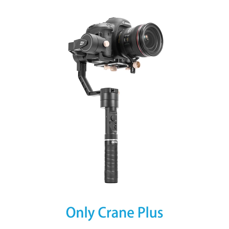 Zhiyun Crane Plus 3 осевой ручной шарнирный стабилизатор для камеры GoPro 2500 г Полезная нагрузка длинной выдержкой Интервальная покадровая съемка Горизонтальное кадрирование движения памяти Для беззеркальных цифровых зеркальных фотокамер - Цвет: Only Crane Plus