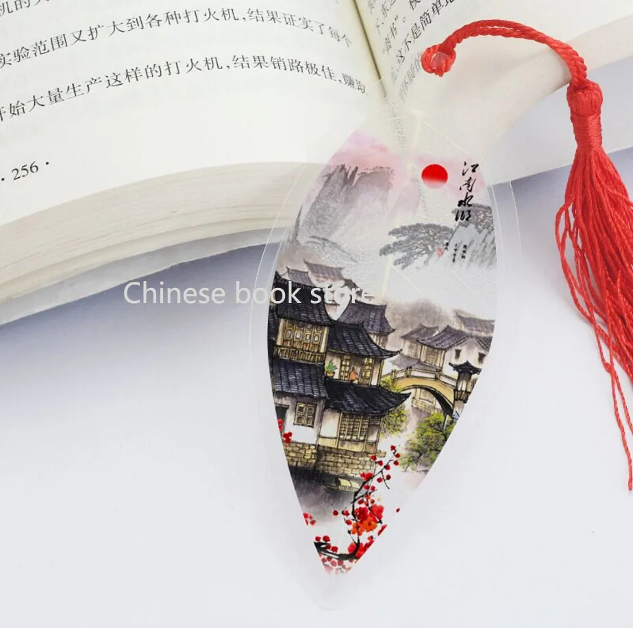 Casual Life in Lijiang of China Bookmark Retro Office Label Page Marker 