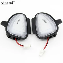 2 pcs Erro Free LED Puddle Luz Espelho Sob 6 Lâmpada Espelho Lateral para Volkswagen VW Golf GTI 2009 ~ cabriolet Touran 2010 ~