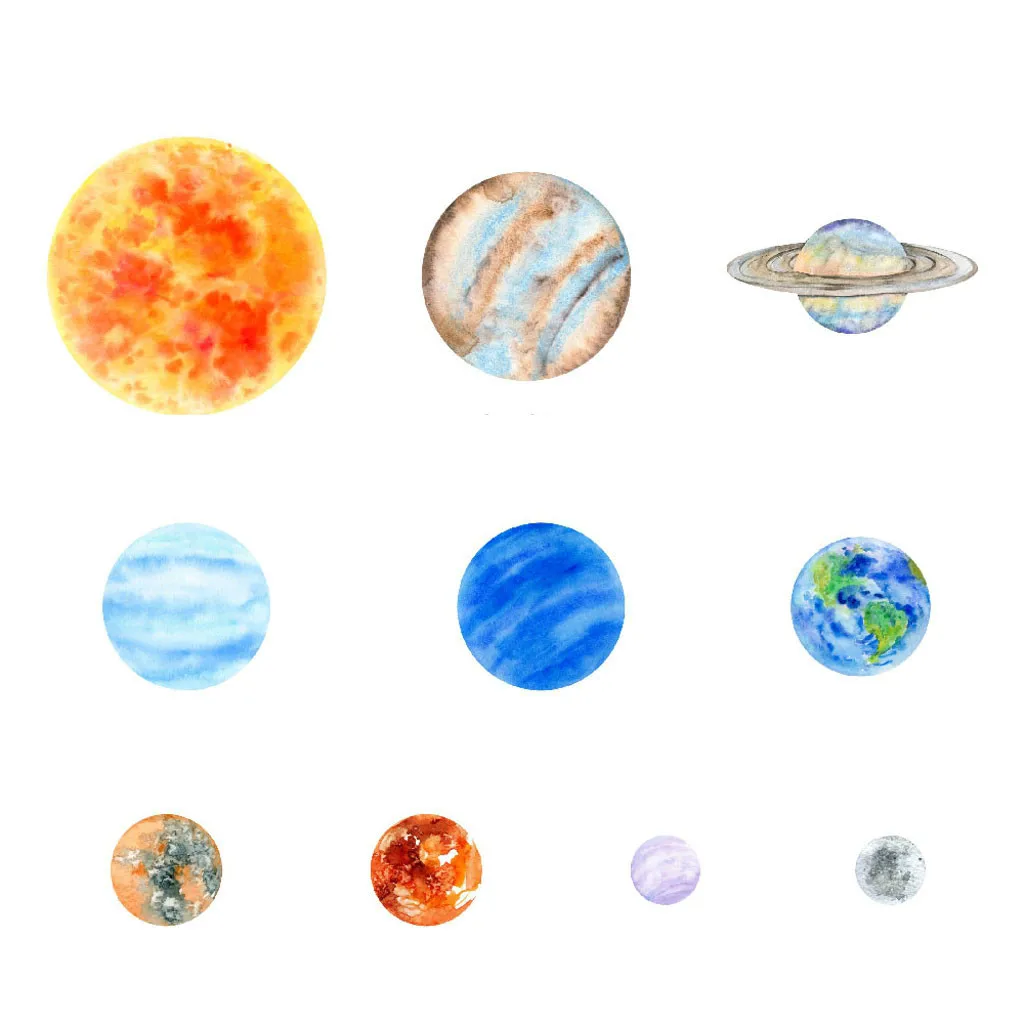 Glow In The Dark Round Planets Star PVC Stickers Kids Ceiling Wall Bedroom Dropshipping Apr03 Glow In The Dark Round Planets Star PVC Stickers Kids Ceiling Wall Bedroom Dropshipping Apr03